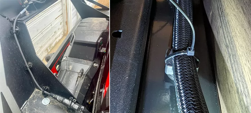 Rubber Coated Magnet with Cable Tie or Zip Tie Mount